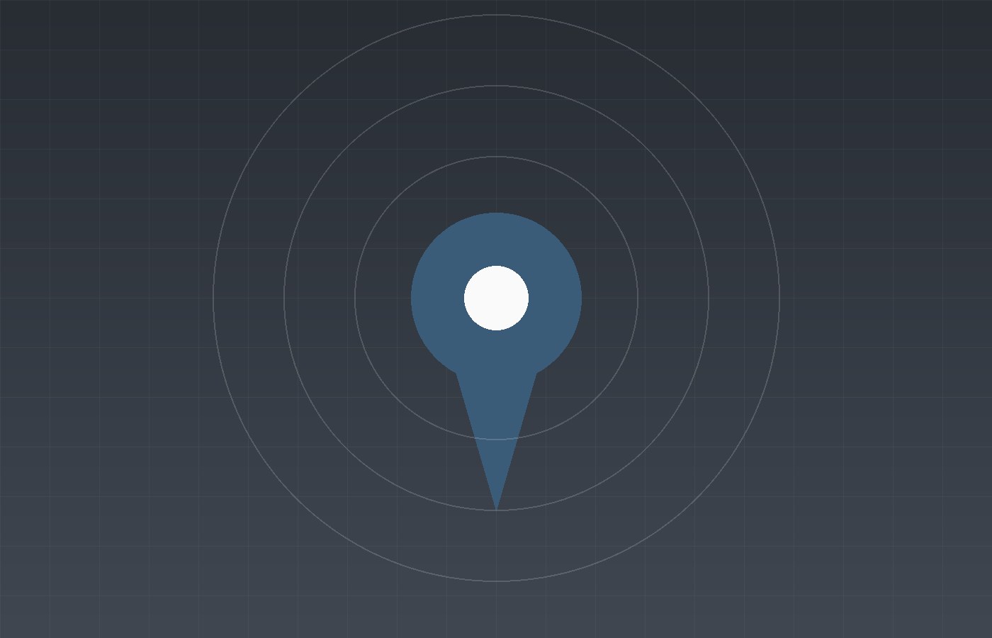 Abstract map illustration marking the Fenzuzra office location in Tirana, Albania